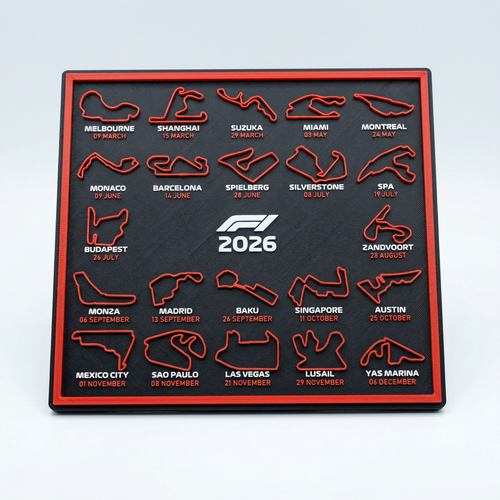 Kalendarz F1 2026 | AeroPrints